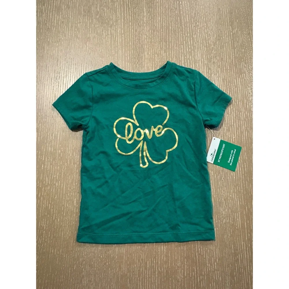 Girls 4T Clothing Lot 4 Pc ATUN Carter's‎ St Patrick's Day Romper Shirt Pajamas